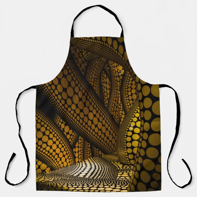 Tablier Motif arrière et jaune (Recto)