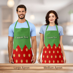 Tablier Motif Arrière - plan fraise