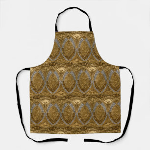 Tablier Motif Art Déco Argent et Or