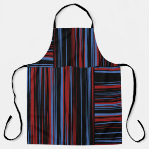 Tablier Motif avec bandes horizontales et verticales