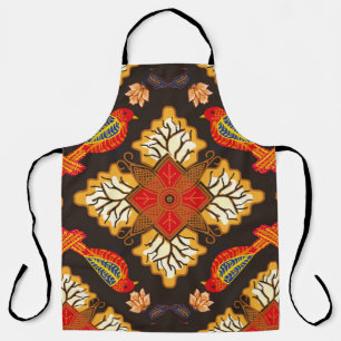 Tablier Motif batik indonésien avec flo très distinctif
