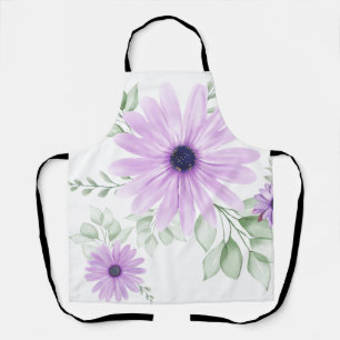 Tablier Motif botanique floral de printemps coloré