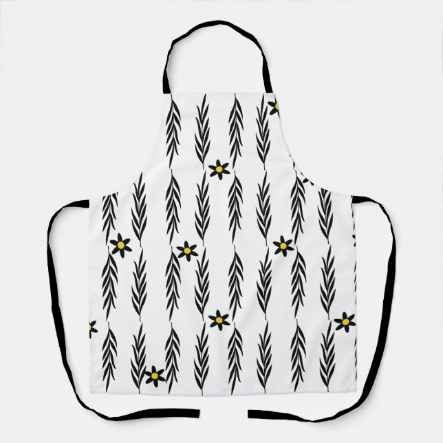 Tablier Motif botanique moderne sans couture floral minima (Recto)
