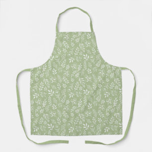 Tablier Motif botanique Sage Green - Apron