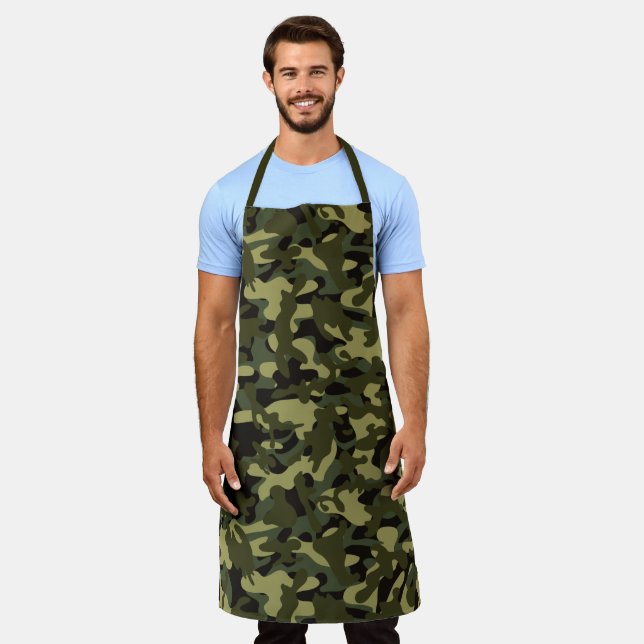 Tablier Motif camouflage Euro printemps (Porté)