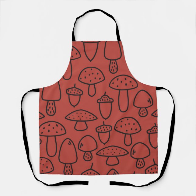 Tablier Motif champignon (Recto)