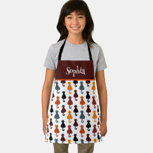 Tablier Motif Chats Mignons Enfants Personnalisés