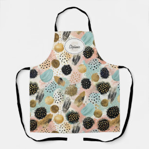 Tablier Motif circulaire Abstrait -avec Parties scintillan