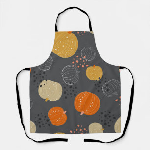 Tablier motif citrouille
