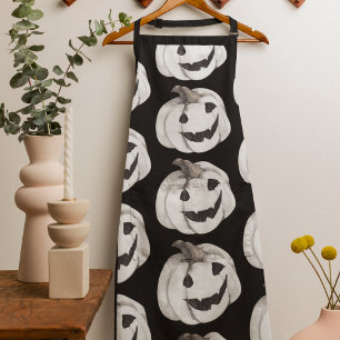 Tablier Motif Citrouille éffrayant   Bonne Halloween