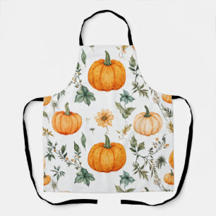 Tablier Motif Citrouille rustique