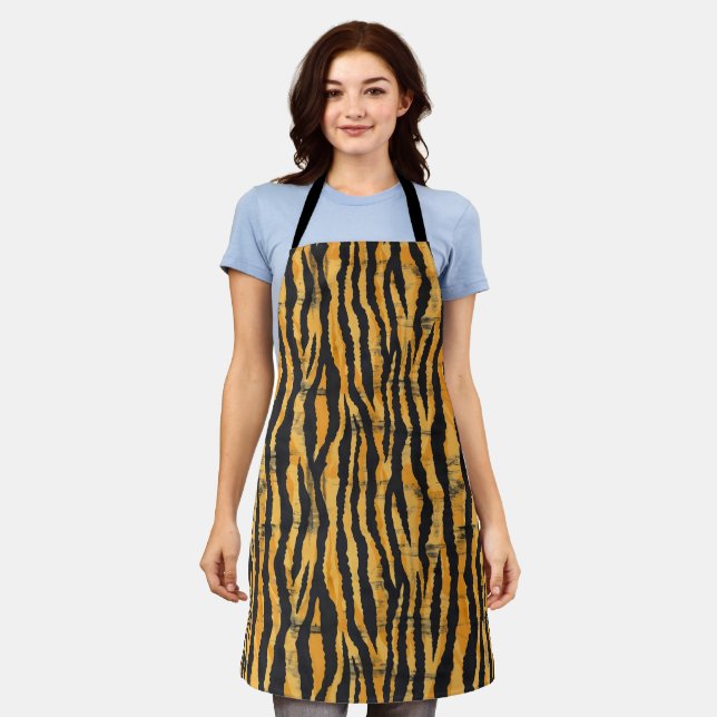 Tablier Motif classique Tiger Stripes (Porté)