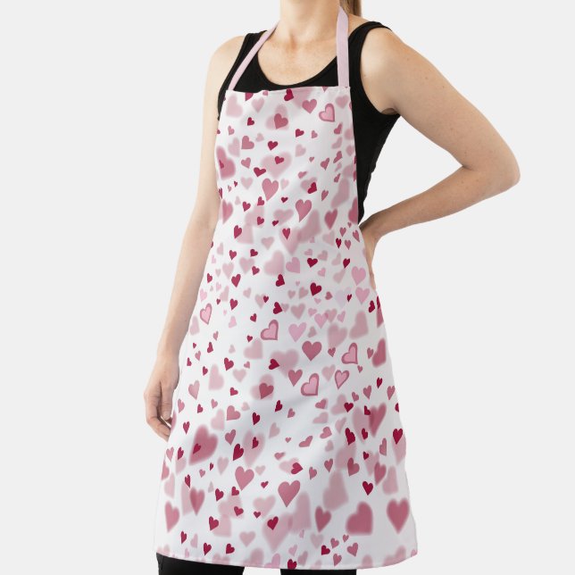 Tablier Motif Cœurs Mignons Rose (Insitu)