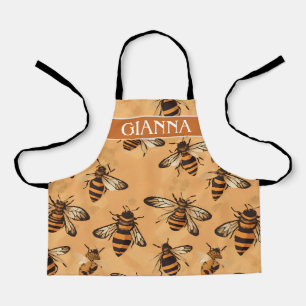 Tablier Motif coloré Africanisé abeille Mosaïque