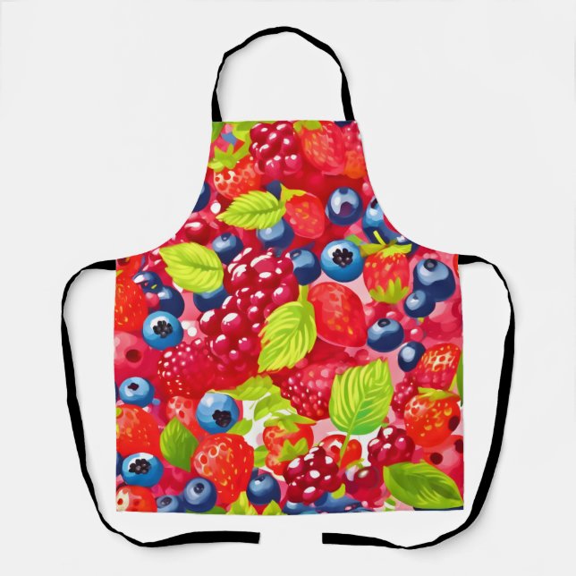 Tablier Motif coloré Berry (Recto)