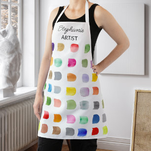 Tablier Motif coloré personnalisé de l'artiste 