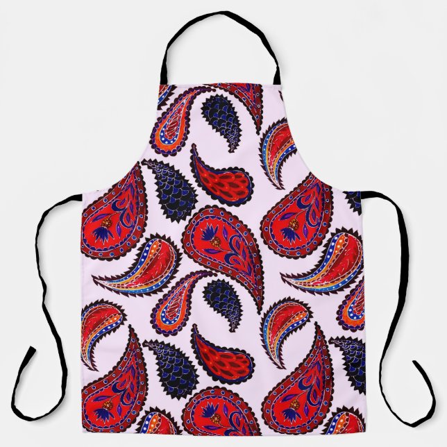 Tablier Motif créatif sans couture avec cachemire dessiné  (Recto)