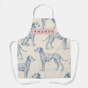 Tablier Motif Dalmatien Personnalisé Charmant et Fantaisis
