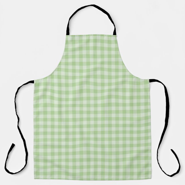 Tablier Motif damier vert (Recto)