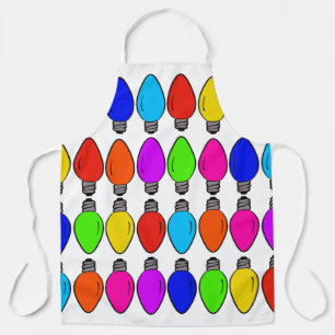 Tablier Motif d'ampoules de Noël