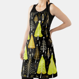 Tablier Motif d'arbre de Noël