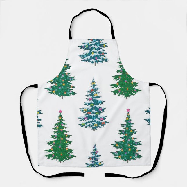 Tablier Motif d'arbre de Noël (Recto)