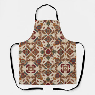 Tablier motif d'art de bloc de patchwork géométrique vinta
