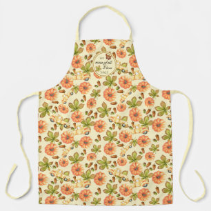 Tablier Motif d'automne Vintage d'aquarelle
