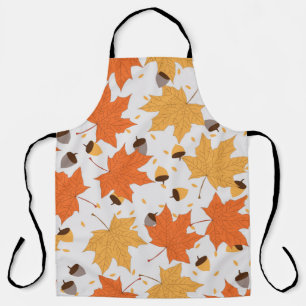 Tablier motif d'automne vintage motif transparent