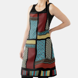 Tablier Motif de bande de blocs mexicain 1