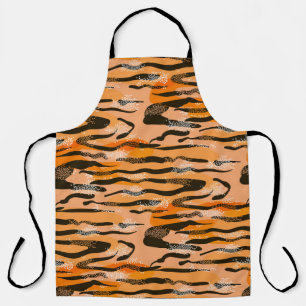 Tablier Motif de bande de tigre de pêche