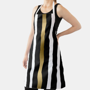 Tablier Motif de bandes noires