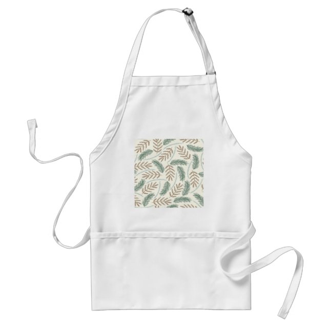 Tablier Motif de branches persistantes de pin et de cèdre (Devant)
