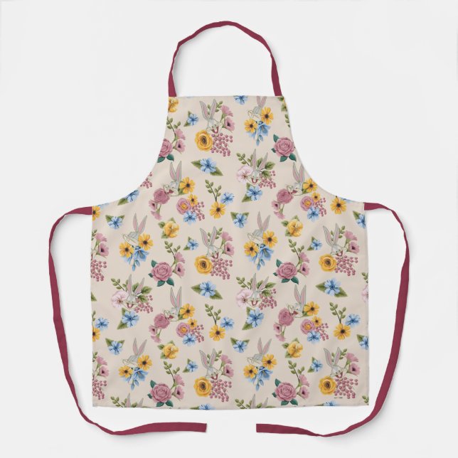 Tablier Motif de broderie floral BUGS BUNNY™ (Recto)