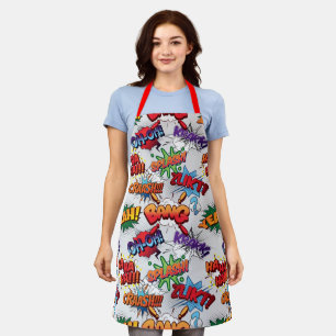 Tablier Motif de bulle Superhero