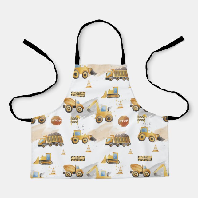 Tablier Motif de camions pour enfants (Recto)
