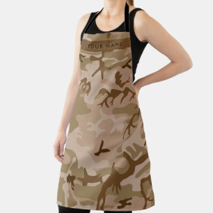 Tablier Motif de camouflage du désert, Votre nom, Personna