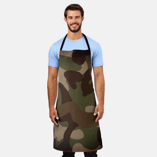 Tablier Motif de camouflage militaire classique (Porté)