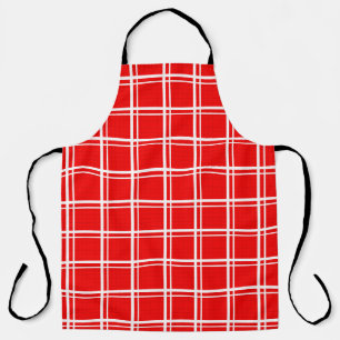 Tablier Motif de carreaux à damier à carreaux rouges