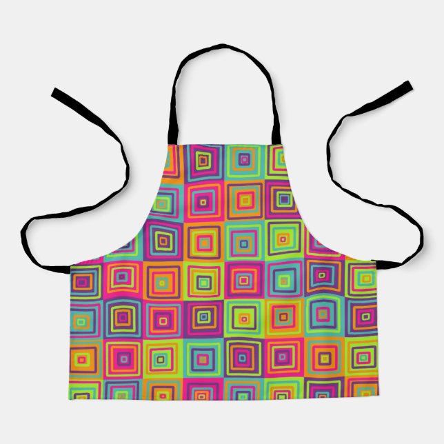 Tablier Motif de carrés (Recto)
