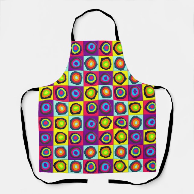 Tablier Motif de cercles abstraits modernes (Recto)