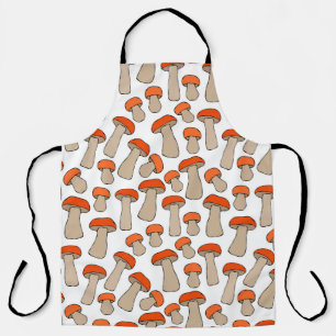Tablier Motif de champignons d'Aspen rouge orange