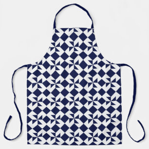 Tablier Motif de chaume du Colorado bleu et blanc