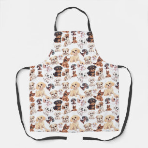 Tablier Motif de chien cochon