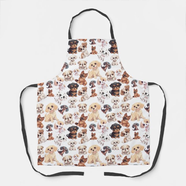 Tablier Motif de chien cochon (Recto)
