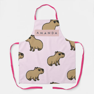Tablier Motif de chien mignon pastel personnalisé