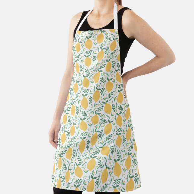 Tablier Motif de citron jaune de ferme de campagne mignon  (Insitu)