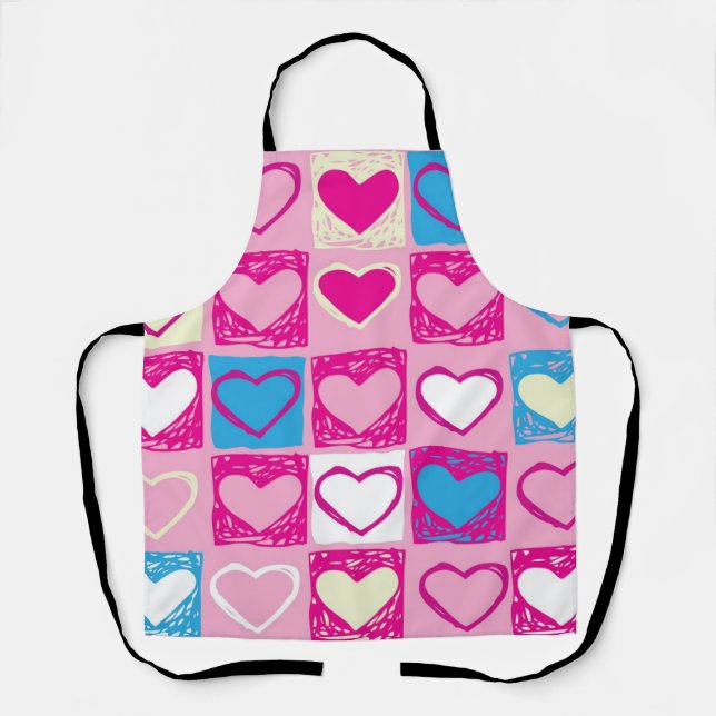Tablier Motif de coeur (Recto)