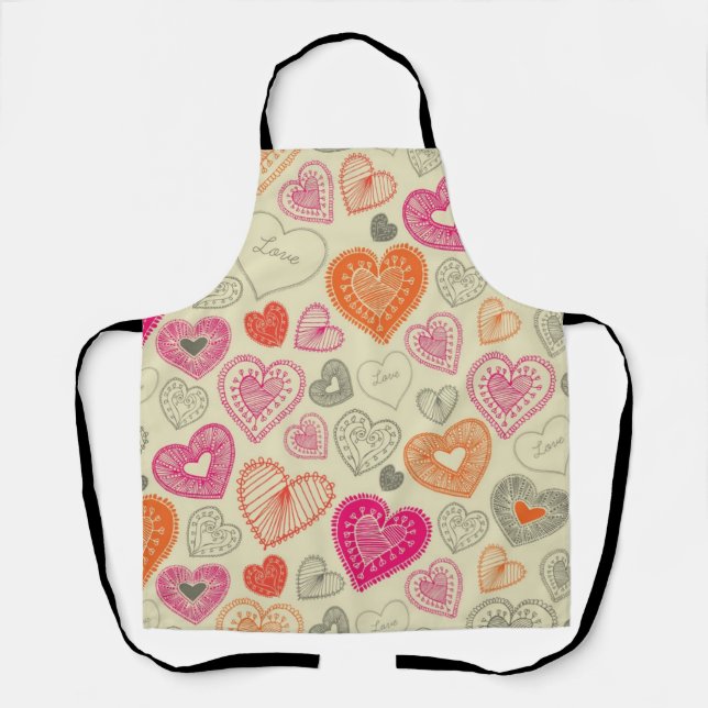 Tablier Motif de coeur (Recto)