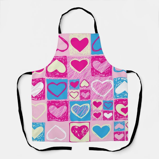 Tablier Motif de coeur (Recto)